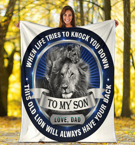Old Lion Will Always Have Your Back: Premium Blanket